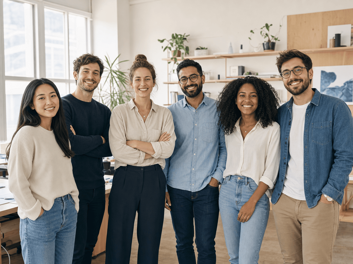 Équipe réunie autour d’un projet de transformation digitale